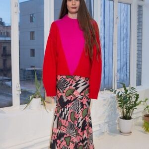 Untitled in Motion colorblocked Folari sweater sz M